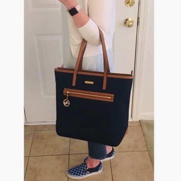 Micheal Kors Kempton Large Tote blue Bag - Picture 3 of 13